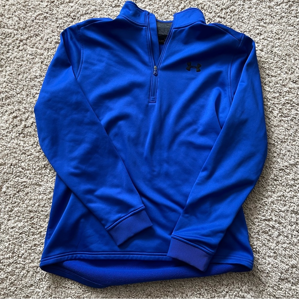 Bright blue Under Armour sweatshirt